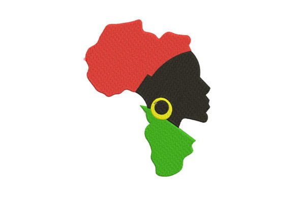 Africa Continent: A Versatile Embroidery Design