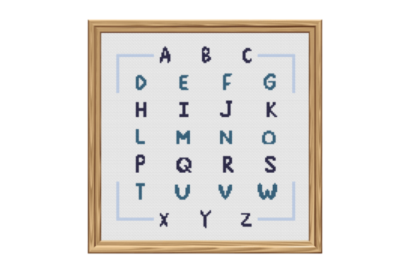 Alphabet Cross Stitch for Boutique Apparel