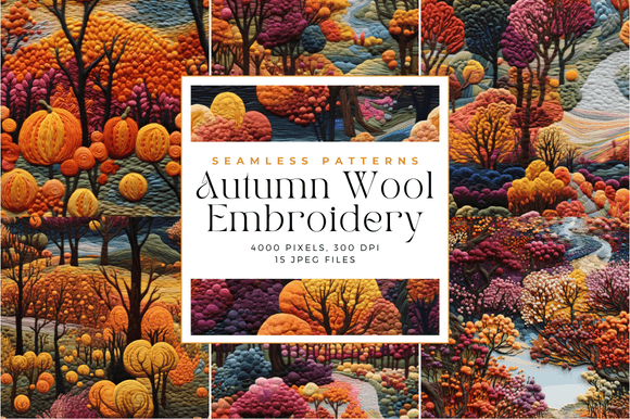 Autumn Wool Embroidery for Your Next Project