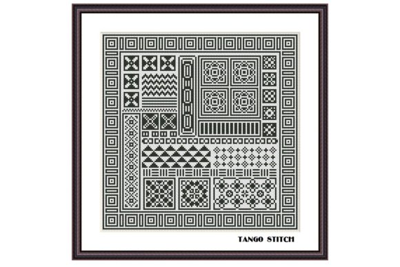 Black Ornament Embroidery: A Versatile Sampler