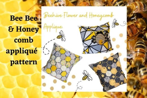 Charming Bee Hive and Honeycomb Applique for Holidays