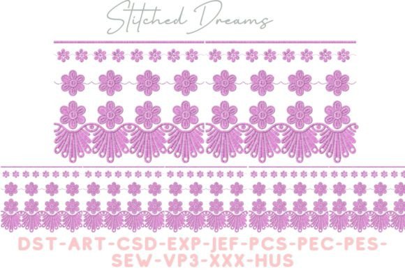 Delicate Border Embroidery Design for Seasonal Charm