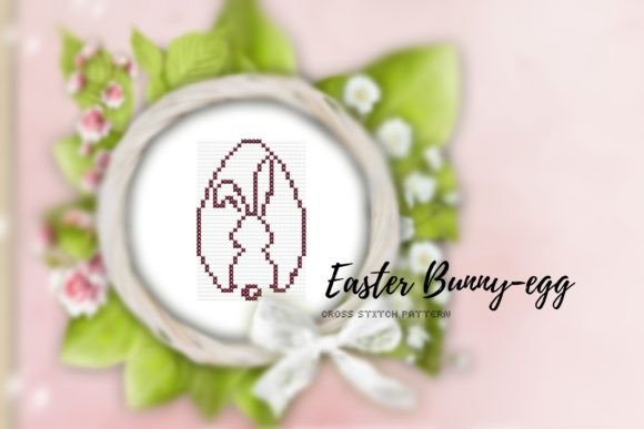 Easter Bunny Egg: A Charming Cross Stitch Pattern