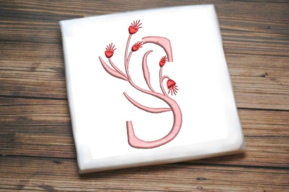 Elevate Your Sweatshirt Line with Floral Monogram Letter S