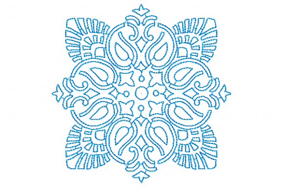 Explore the Elegance of Damask Redwork