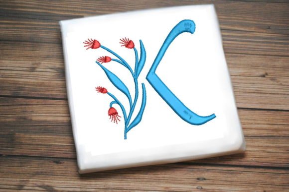 Floral Monogram Letter K: A Charming Addition