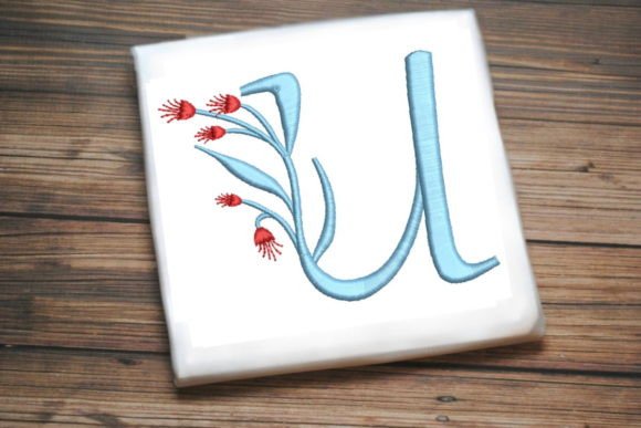 Floral Monogram Letter U: A Charming Addition