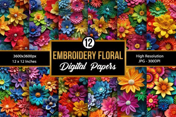 Rainbow Embroidery Flowers: A Vibrant Addition