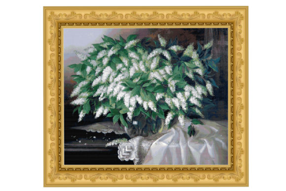 Review: Counted Cross Stitch Pattern-Flowers 104