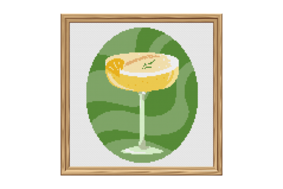 Vintage Whiskey Sour Cross Stitch for Gifts